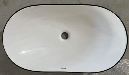 Раковина накладна Mixxus Premium WAVE-0105 EDGE BLACK 620х360х160mm (MP6556) - 4