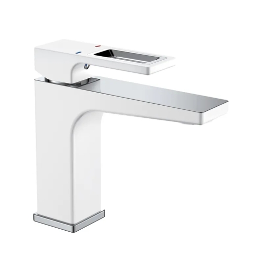 Смеситель для умывальника Mixxus Premium WALTER 001 (NUT) WHITE-CHROME (MI6620) - 1