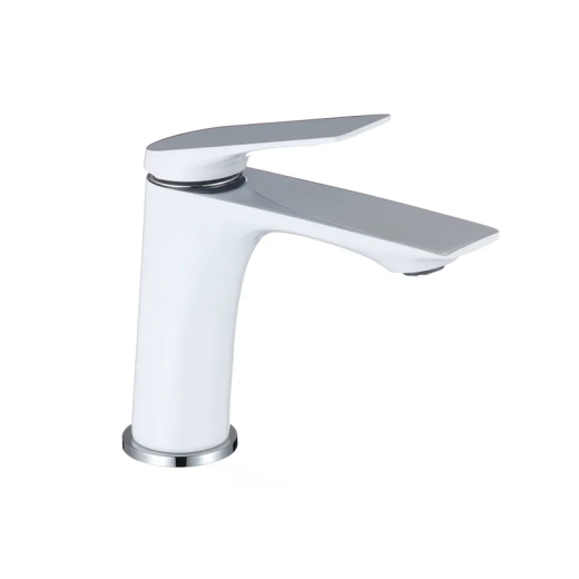Смеситель для умывальника Mixxus Premium DERBY 001 (NUT) WHITE-CHROME (MI6613) - 1