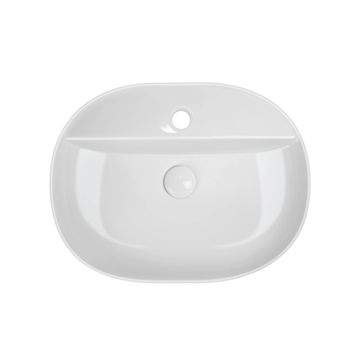 Раковина накладна Mixxus Premium ELLIPSE-0203 510х375х120mm з отвором під змішувач (MP6678) - 5