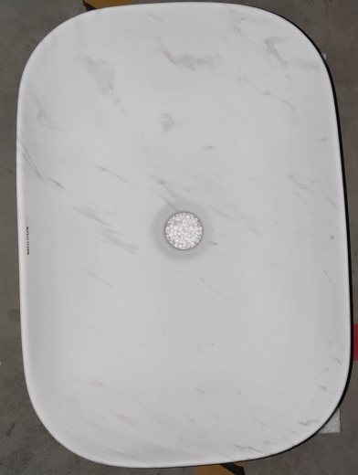 Раковина накладна Mixxus Premium DIVERSE-0112 MARBLE 455х325х135mm (MP6543) - 4