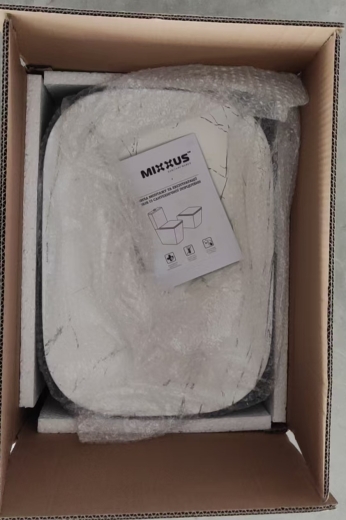 Раковина накладна MIXXUS PREMIUM DIVERSE-0112 MARBLE-BLACK 455х325х135mm (MP6541) - 6