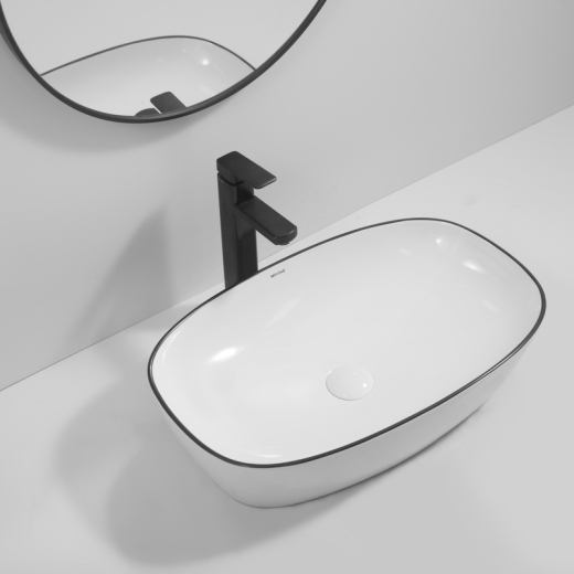 Раковина накладна Mixxus Premium DIVERSE-0111 EDGE BLACK 600х380х140mm (MP6562) - 3