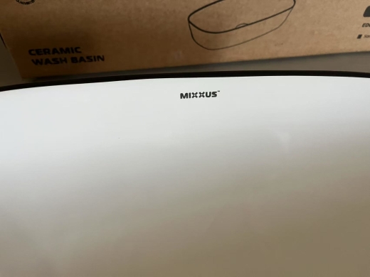 Раковина накладна Mixxus Premium DIVERSE-0111 EDGE BLACK 600х380х140mm (MP6562) - 7