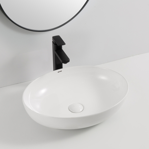 Раковина накладна Mixxus Premium ELLIPSE-0102 515х400х130mm (MP6551) - 3