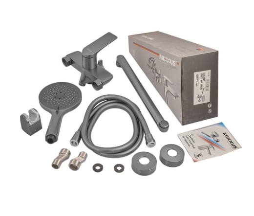 Смеситель для ванны Mixxus Premium DERBY 006 (EURO) GRAPHITE (MI6608) - 6