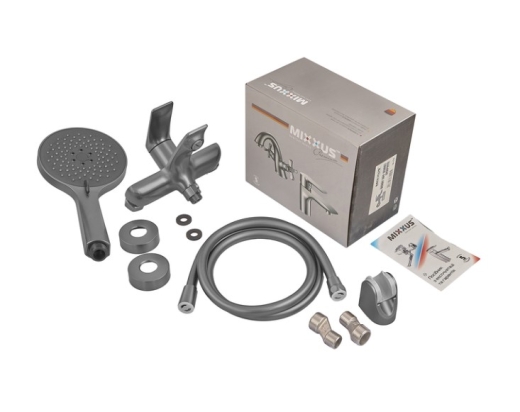 Смеситель для ванны Mixxus Premium DERBY 009 (EURO) GRAPHITE (MI6609) - 5