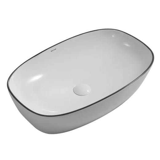 Раковина накладна Mixxus Premium DIVERSE-0109 EDGE BLACK 500х380х140mm (MP6549) - 1