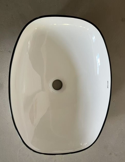 Раковина накладна Mixxus Premium DIVERSE-0109 EDGE BLACK 500х380х140mm (MP6549) - 4