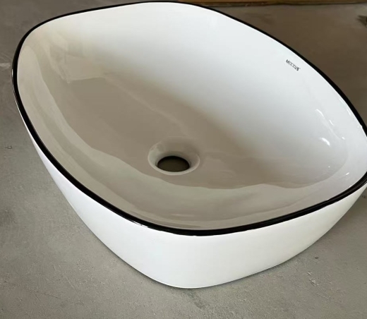 Раковина накладна Mixxus Premium DIVERSE-0109 EDGE BLACK 500х380х140mm (MP6549) - 5