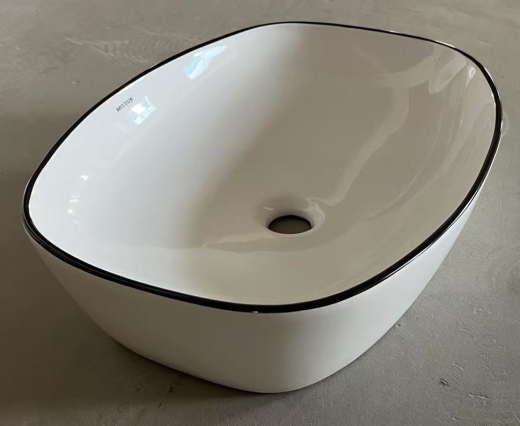 Раковина накладна Mixxus Premium DIVERSE-0109 EDGE BLACK 500х380х140mm (MP6549) - 7