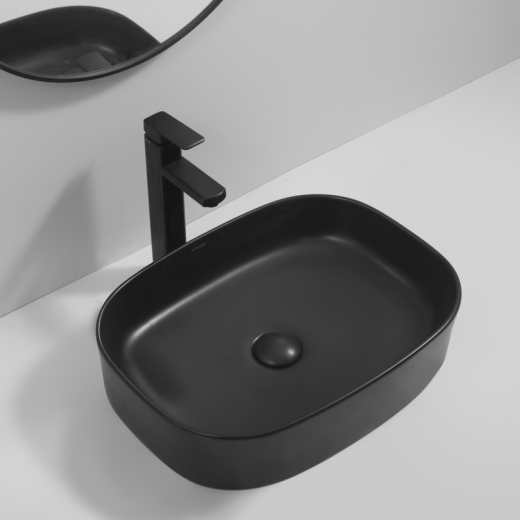 Раковина накладная Mixxus Premium BEVEL-0103 BLACK 510х370х120mm (MP6520) - 3