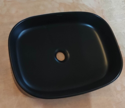 Раковина накладная Mixxus Premium BEVEL-0103 BLACK 510х370х120mm (MP6520) - 4