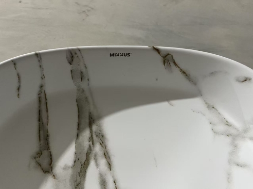 Раковина накладна Mixxus Premium DIVERSE-0104 MARBLE 370х370х135mm (MP6537) - 5