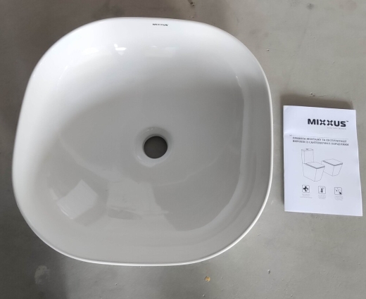 Раковина накладна MIXXUS PREMIUM DIVERSE-0105 425х425х145mm (MP6535) - 4