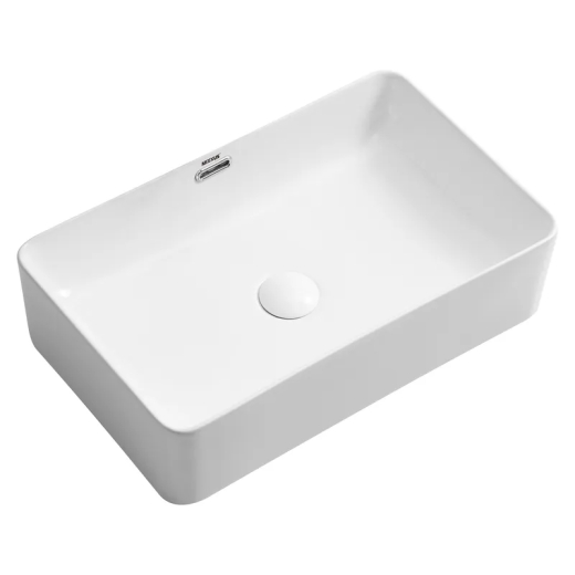 Раковина накладна Mixxus Premium QUADRO-0209 600х370х140mm з переливом (MP6522) - 1