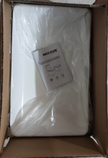 Раковина накладна Mixxus Premium QUADRO-0209 600х370х140mm з переливом (MP6522) - 8