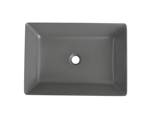 Раковина накладна Mixxus Premium QUADRO-0108 GRAY 550x390x145mm (MP6652) - 3