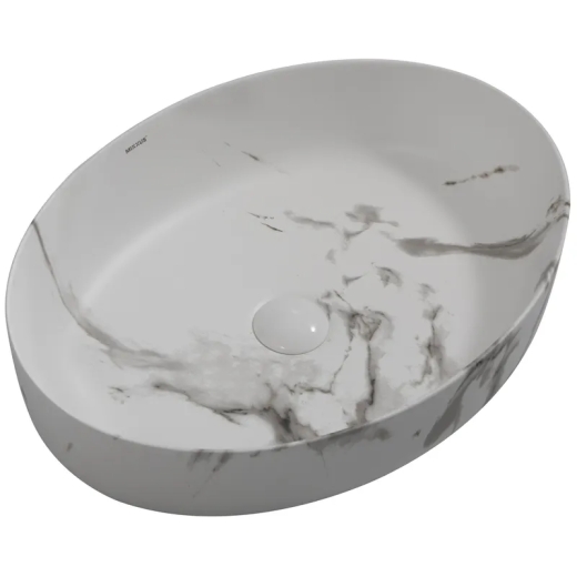 Раковина накладна MIXXUS PREMIUM ELLIPSE-0104 MARBLE 550х415х140mm (MP6554) - 1