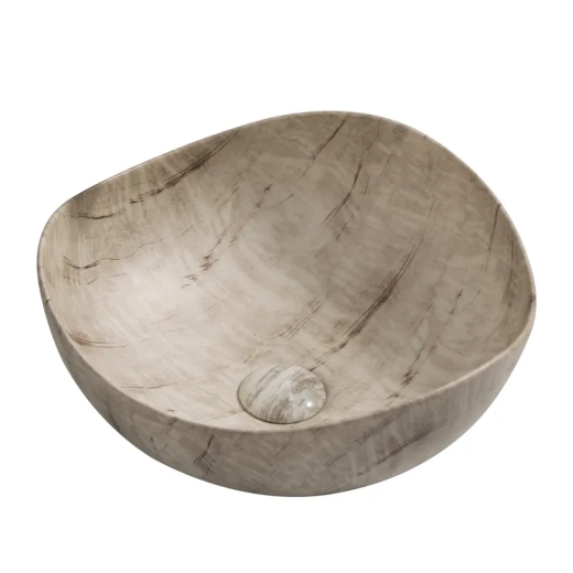 Раковина накладна Mixxus Premium WAVE-0103 MARBLE 380х380х170mm (MP6532) - 1