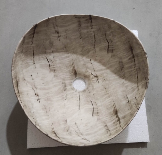 Раковина накладна Mixxus Premium WAVE-0103 MARBLE 380х380х170mm (MP6532) - 5