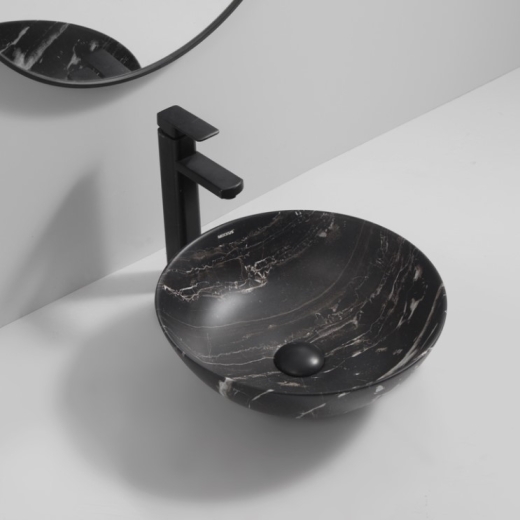 Раковина накладна Mixxus Premium ELLIPSE-0106 MARBLE 390х390х140mm (MP6533) - 2
