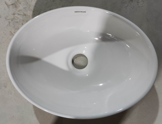 Раковина накладна Mixxus Premium ELLIPSE-0107 345х265х120mm (MP6525) - 4
