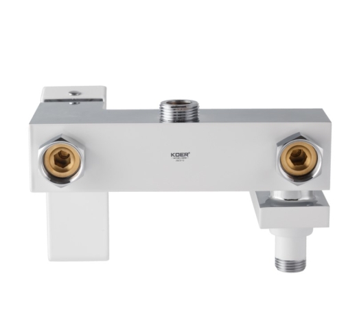 Душова колона KOER KB-56007-04 зі змішувачем, 3 функції (Колір хром+білий) (KR5159) - 3