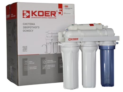 Система обратного осмоса KOER KV-90 5 ступеней, мембрана 75 галлон (KR5326) - 2