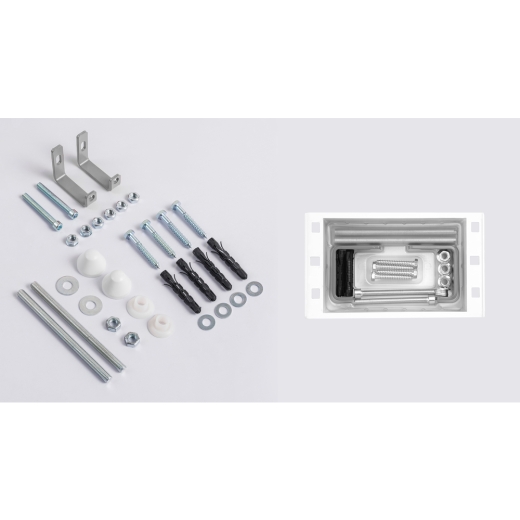 Комплект установочный для унитаза Koer KT-0502-03 (с пан. смыва KT-0602-03 Белая + звукоиз.) (KR5172) - 11