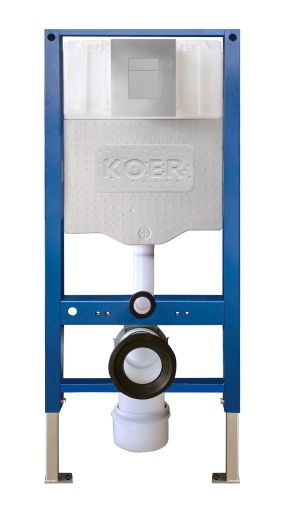 Инсталляция для подвесного унитаза Koer KT-0504-01 500x126x1150mm с панелью смыва KT-0607-01 Хром (KR5348) - 4