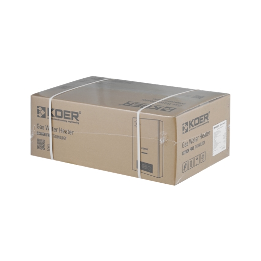 Газова колонка KOER KWH.G0110 GRAY димохідна 10 л/хв, колір сірий (KR5555) - 5