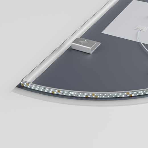 Зеркало Mixxus Premium TOPPER MS03-60x120 с Led Touch, Anti-fog, димером (3-6,5kK) (MP6635) - 10