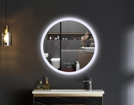 Зеркало Mixxus PLAIN MC10-80 с Led Touch, Anti-fog, димером, регулятором яркости, часами (MI6932) - 4