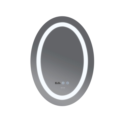 Зеркало Mixxus PLAIN MV02-60x80 с Led Touch, Anti-fog, димером, регулятором яркости, часами (MI6933) - 3
