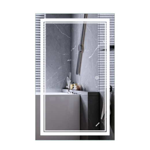 Зеркало Mixxus Premium QUADRO MR20-50x80-Reverse с Led Touch, Anti-fog, димером, регулятором яркости (MP6620) - 1