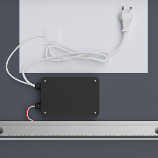 Зеркало Mixxus Premium CUBIC MR14-70x50-Reverse с Led Touch, Anti-fog, димером, регулятором яркости (MP6647) - 9