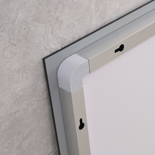 Дзеркало Mixxus WARM MR02-80x80 з Led Touch, Anti-fog, димером, регулятором яскравості, годинником (MI6934) - 10