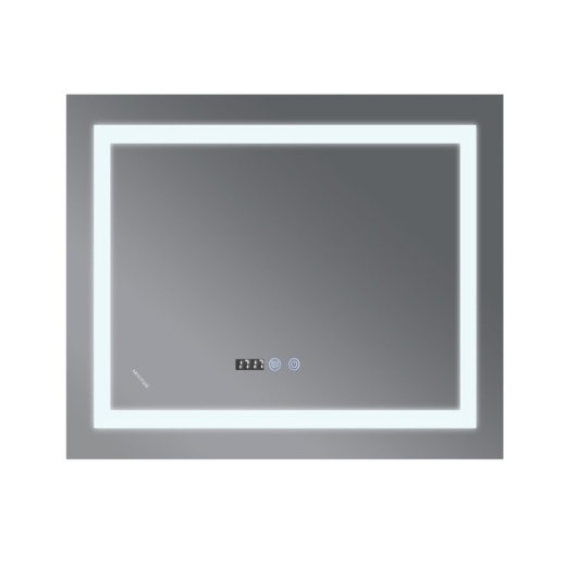 Дзеркало Mixxus WARM MR02-80x80 з Led Touch, Anti-fog, димером, регулятором яскравості, годинником (MI6934) - 3