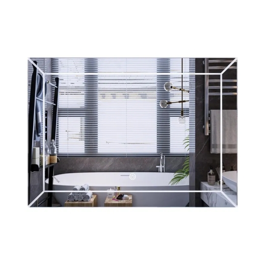 Зеркало Mixxus Premium CUBIC MR14-80x60-Reverse с Led Touch, Anti-fog, димером, регулятором яркости (MP6648) - 1