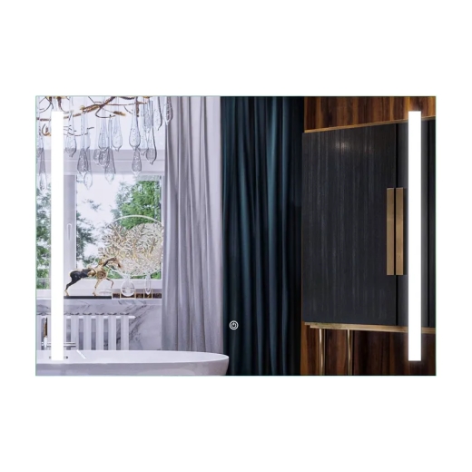 Зеркало Mixxus Premium LINES MR18-100x70-Reverse с Led Touch, Anti-fog, димером, регулятором яркости (MP6627) - 1