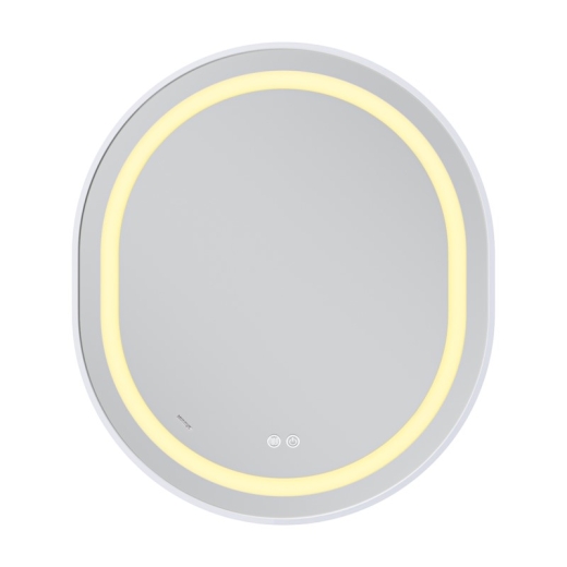 Дзеркало Mixxus Premium ELLIPSE MV05-80x70-Reverse WHITE з Led Touch, Anti-fog, димером (3-6,5kK) (MP6645) - 5