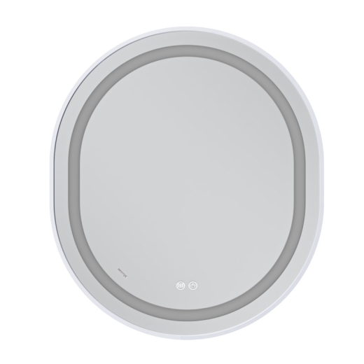Дзеркало Mixxus Premium ELLIPSE MV05-80x70-Reverse WHITE з Led Touch, Anti-fog, димером (3-6,5kK) (MP6645) - 6