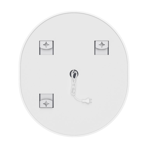 Дзеркало Mixxus Premium ELLIPSE MV05-80x70-Reverse WHITE з Led Touch, Anti-fog, димером (3-6,5kK) (MP6645) - 7