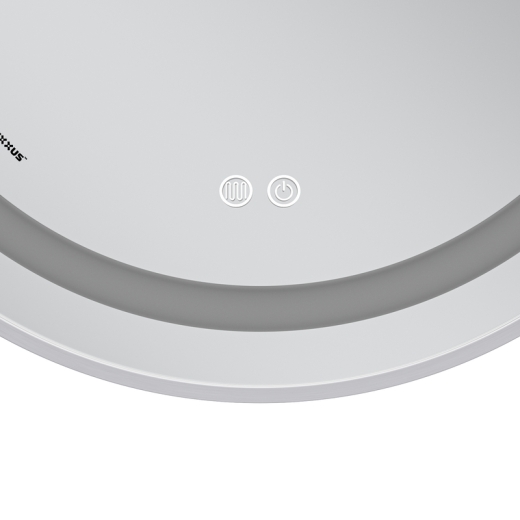 Дзеркало Mixxus Premium ELLIPSE MV05-80x70-Reverse WHITE з Led Touch, Anti-fog, димером (3-6,5kK) (MP6645) - 8