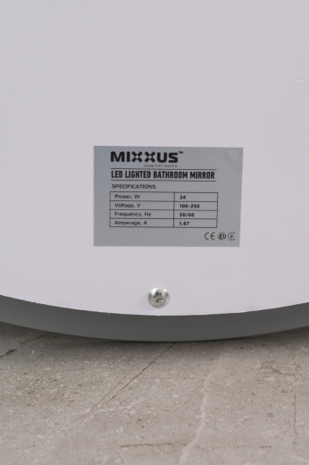 Зеркало Mixxus PLAIN MC02-80-CASE с Led Touch, Anti-fog, димером, регулятором яркости, часами (MI7158) - 10