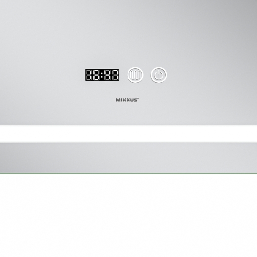 Дзеркало Mixxus Premium FLASH MR21-60x80 з Led Touch, Anti-fog, димером, регулятором яскравості, годинником (MP6617) - 7
