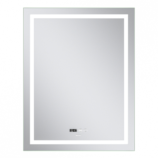 Дзеркало Mixxus Premium FLASH MR21-70x90 з Led Touch, Anti-fog, димером, регулятором яскравості, годинником (MP6618) - 3