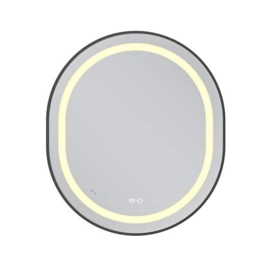 Дзеркало Mixxus Premium ELLIPSE MV05-80x70-Reverse BLACK з Led Touch, Anti-fog, димером (3-6,5kK) (MP6646) - 5