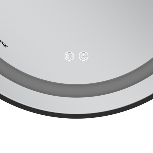 Дзеркало Mixxus Premium ELLIPSE MV05-80x70-Reverse BLACK з Led Touch, Anti-fog, димером (3-6,5kK) (MP6646) - 7